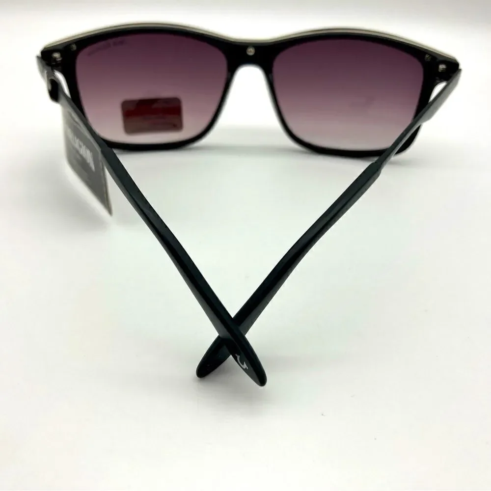 NWT True Religion TRM 1756 Unisex Black Sunglasses